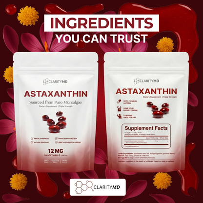 ClarityMD Astaxanthin Softgels - Naturally Protects Your Eye Cells To Restore Sharp, Clear Vision Clarity MD