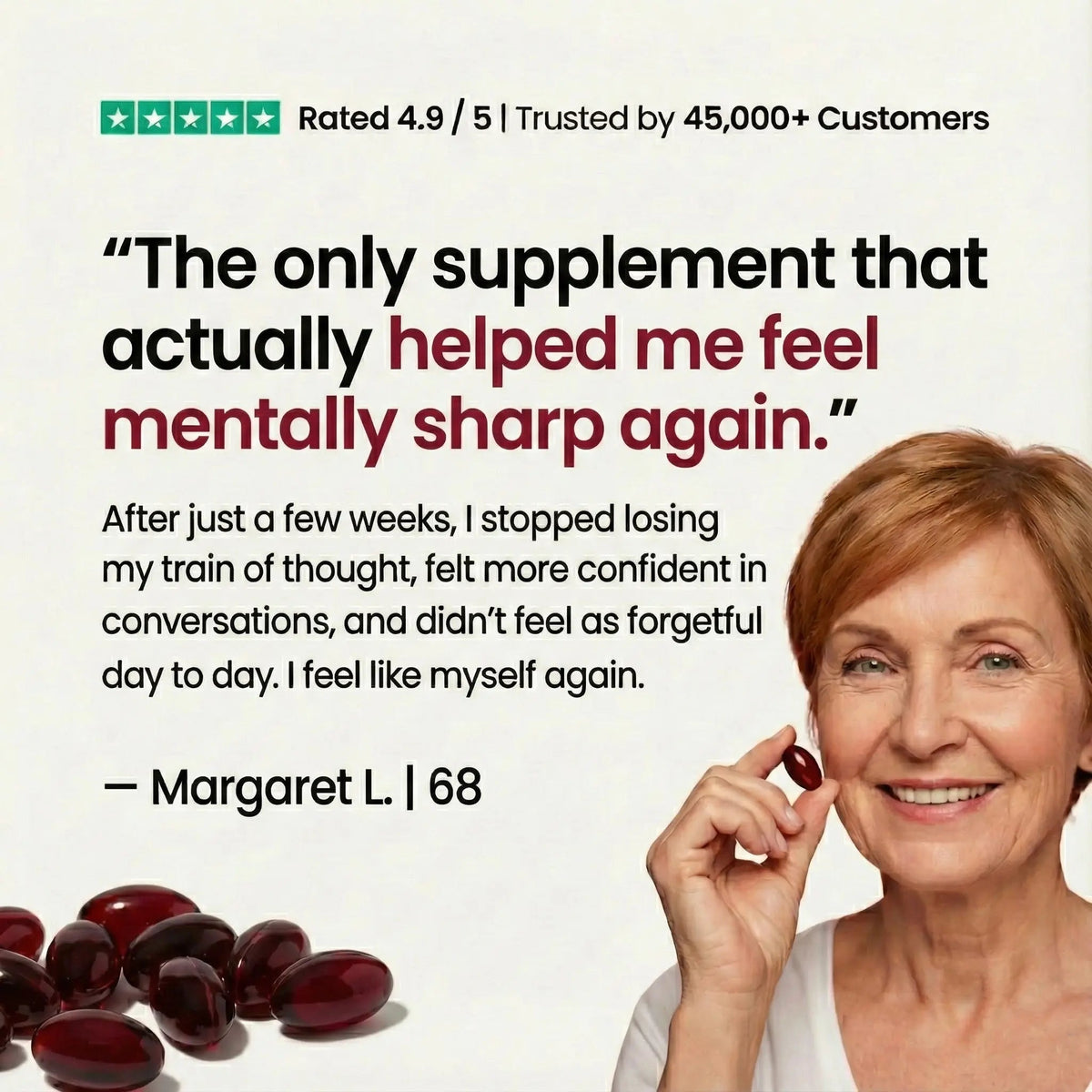 ClarityMD Astaxanthin 12mg Softgels – Full Body & Brain Cellular Protection For Healthy Ageing Clarity MD