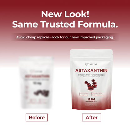 ClarityMD Astaxanthin Softgels - Naturally Protects Your Eye Cells To Restore Sharp, Clear Vision Clarity MD